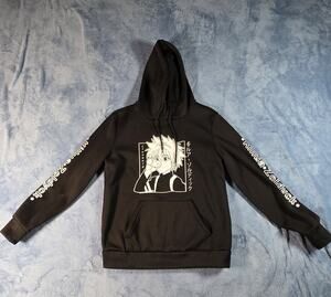 Fancyqube Killua Zoldyck Hunter x Hunter Anime Black Hoodie Women’s Medium